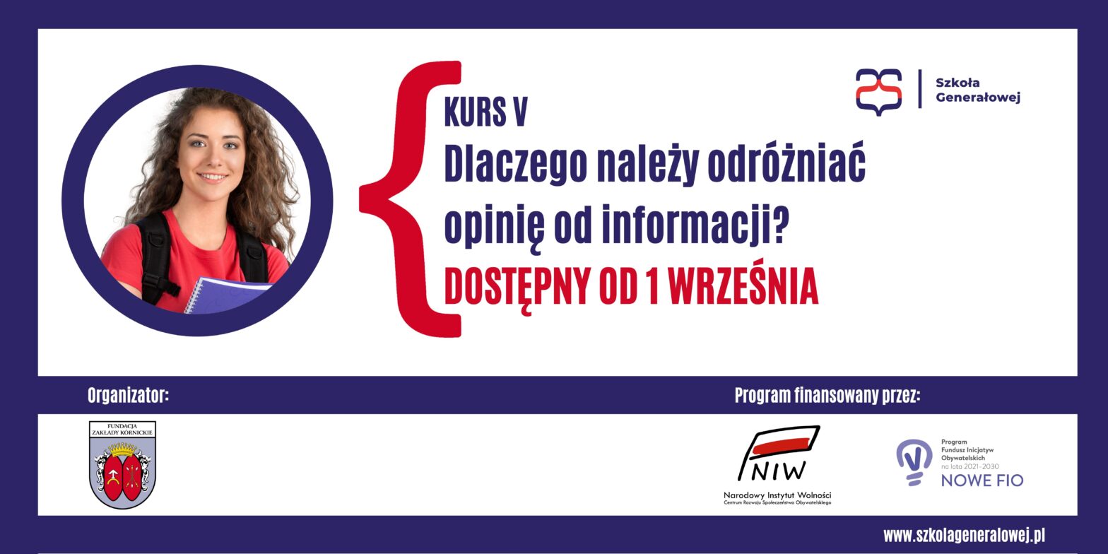 Szkoła Generałowej - kurs V