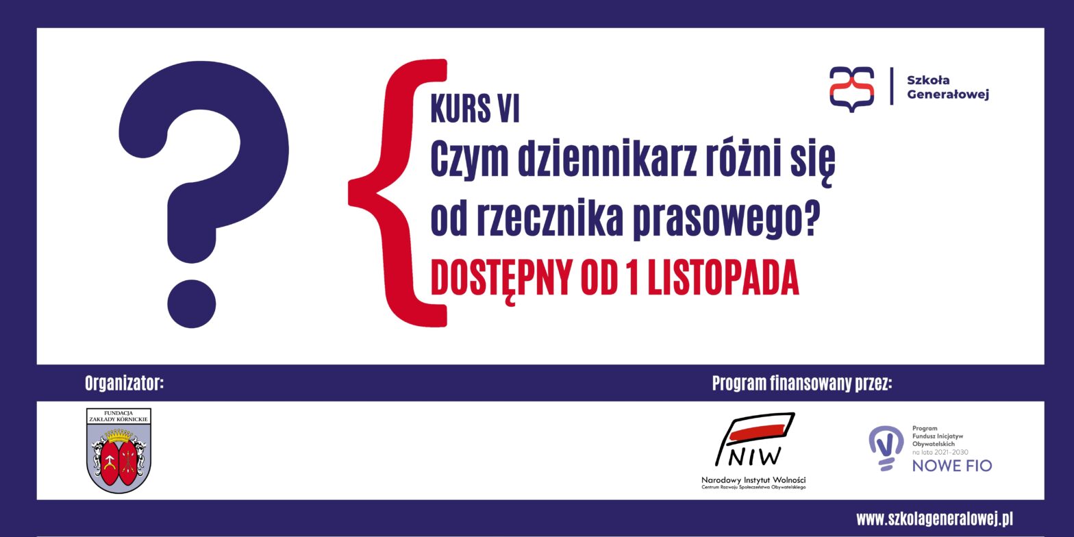Szkoła Generałowej - kurs VI